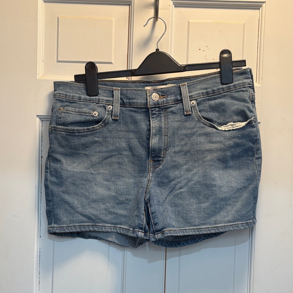 Levi's Light Blue Denim Shorts